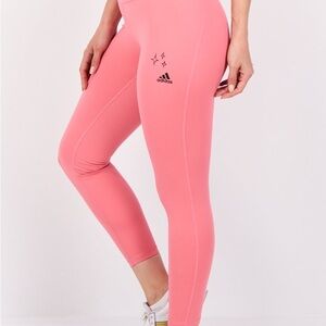 Adidas Pink scribble Leggings 7/8